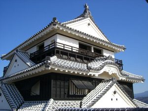 Le château Matsuyama au Japon